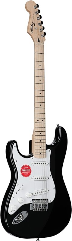 Squier Sonic Stratocaster Electric Guitar, Left-Handed, Black, Body Left Front