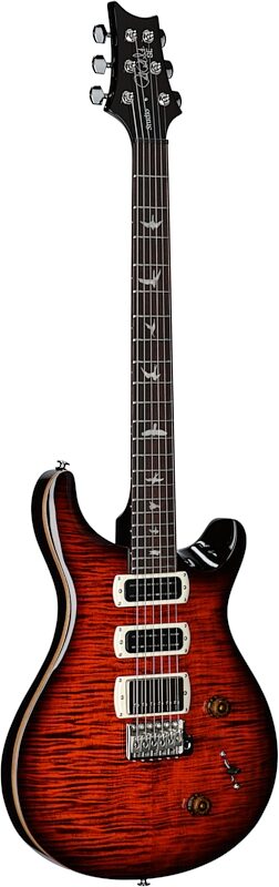 PRS Paul Reed Smith SE Studio Electric Guitar (with Gig Bag), Orange Tiger Smokeburst, Body Left Front