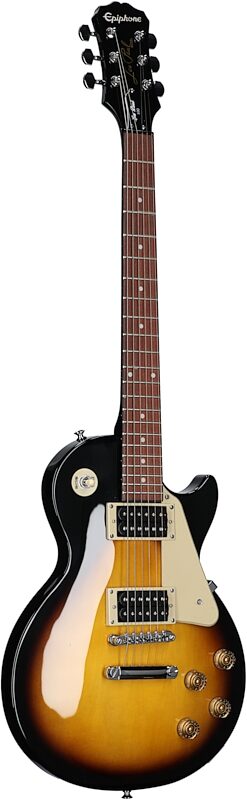 Epiphone Les Paul 100 Electric Guitar, Vintage Sunburst, Body Left Front