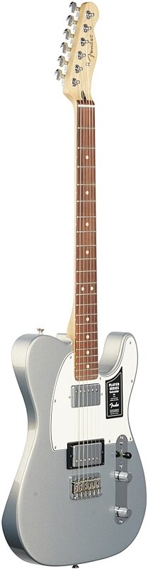 Fender Player Telecaster HH Pau Ferro Electric Guitar, Silver, Body Left Front