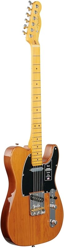 Fender American Professional II Telecaster Electric Guitar, Maple Fingerboard (with Case), Roasted Pine, USED, Blemished, Body Left Front