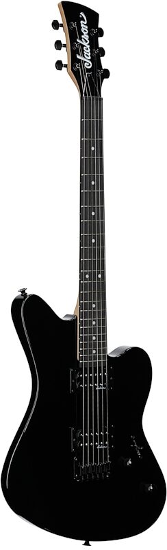 Jackson JS Series JS22 Surfcaster Electric Guitar, Black, Body Left Front