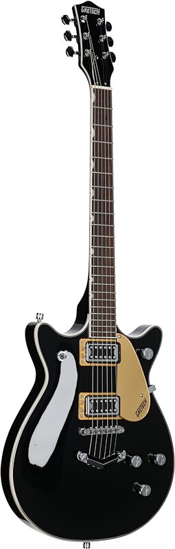Gretsch G5222 Electromatic Double Jet BT Electric Guitar, Black, USED, Warehouse Resealed, Body Left Front
