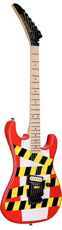Kramer Baretta Custom Graphics Danger Zone Electric Guitar (with Gig Bag), New, Body Left Front