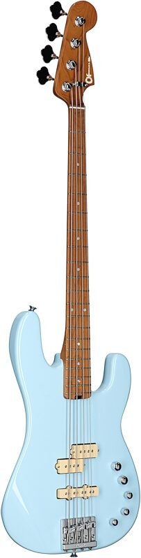 Charvel Pro-Mod San Dimas PJ IV Electric Bass, Sonic Blue, Body Left Front