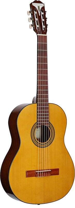 Epiphone E-1 PRO-1 Classic Nylon-String Classical Acoustic Guitar, Antique Natural, Body Left Front