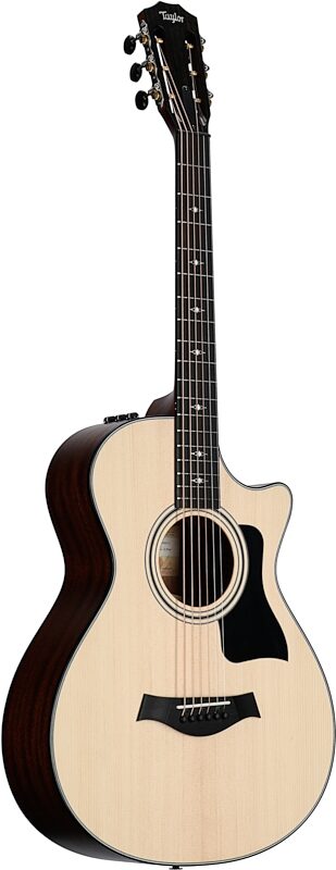Taylor 312ce 12 Fret Grand Concert Acoustic-Electric Guitar (with Case), New, Body Left Front