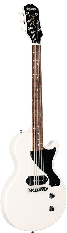 Epiphone Billie Joe Armstrong Les Paul Junior Electric Guitar (with Case), White, Body Left Front