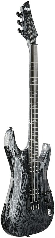 Schecter C-1 Silver Mountain Electric Guitar, Silver Mountain, Body Left Front
