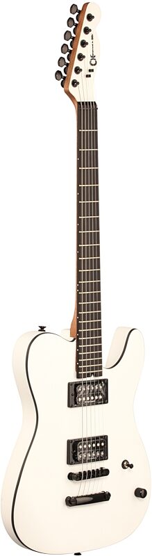 Charvel Joe Duplantier Signature Pro-Mod San Dimas Style 2 Electric Guitar, Satin White, Body Left Front