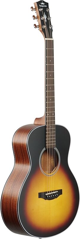 Kepma K3 Series M3-130 Mini Acoustic Guitar, Sunburst Matte, Body Left Front