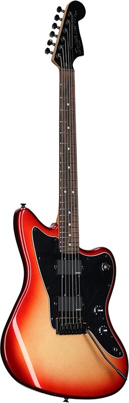 Squier Contemporary Active Jazzmaster HH Electric Guitar, with Laurel Fingerboard, Sunset Metallic, Body Left Front