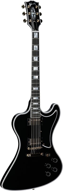 Gibson Custom Shop RD Custom Electric Guitar (with Case), Ebony, with Gold Hardware, Body Left Front