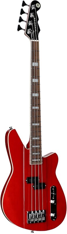 Reverend Sentinel Electric Bass, Transparent Cherry, Body Left Front