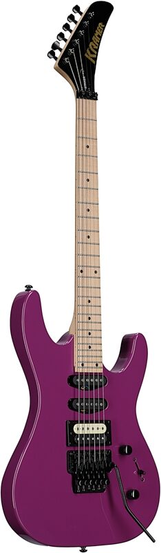 Kramer Striker HSS Electric Guitar, Maple Fingerboard, Majestic Purple, Scratch and Dent, Body Left Front