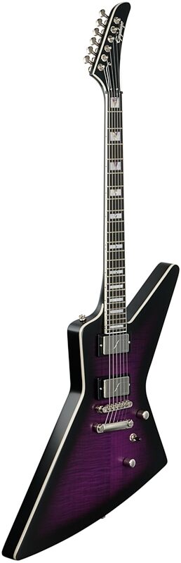 Epiphone Extura Prophecy Electric Guitar, Purple Tiger Aged Gloss, Body Left Front