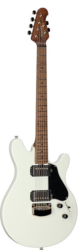 Ernie Ball Music Man James Valentine HH Electric Guitar (with MONO Bag), Ivory White, Body Left Front