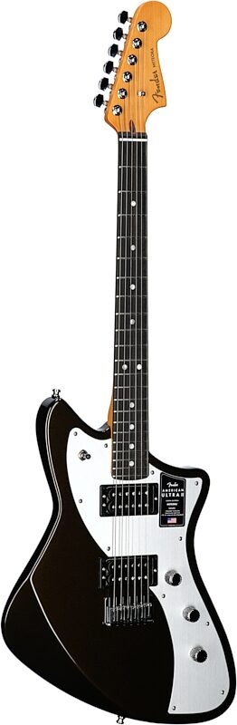 Fender American Ultra II Meteora Electric Guitar, Ebony Fingerboard (with Case), Texas Tea, Body Left Front