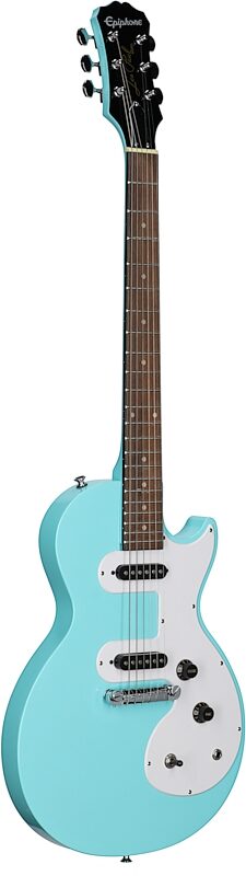 Epiphone Les Paul SL Electric Guitar Starter Pack (with Gig Bag), Pacific Blue, Body Left Front
