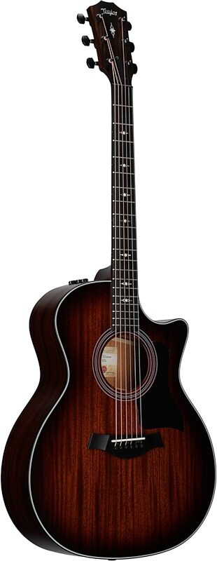 Taylor 324ce Grand Auditorium Acoustic-Electric Guitar (with Case), Shaded Edge Burst, Body Left Front