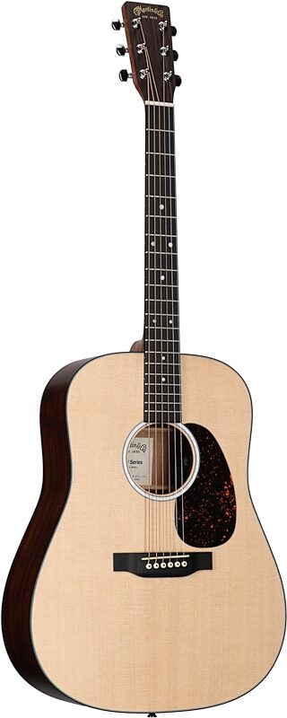Martin D-10E Road Series Acoustic-Electric Guitar (with Soft Case), Natural, Sitka Spruce Top, Body Left Front