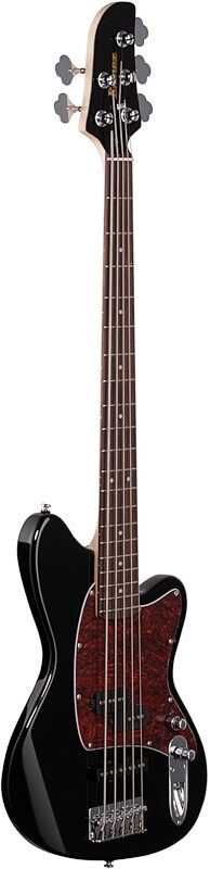 Ibanez TMB105 Talman Electric Bass, 5-String, Black, Body Left Front