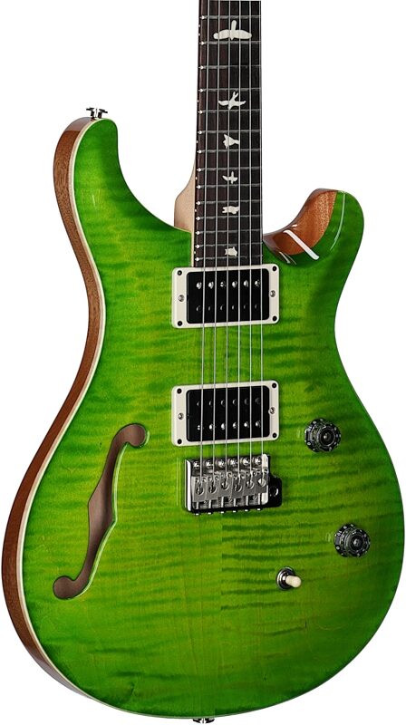PRS Paul Reed Smith CE 24 Semi-Hollowbody Electric Guitar (with Gig Bag), Eriza Verde, Serial Number 0295489, Full Left Front