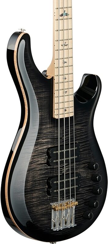 PRS Paul Reed Smith Grainger 10-Top Electric Bass (with Case), Charcoal Burst, Serial Number 0304061, Full Left Front