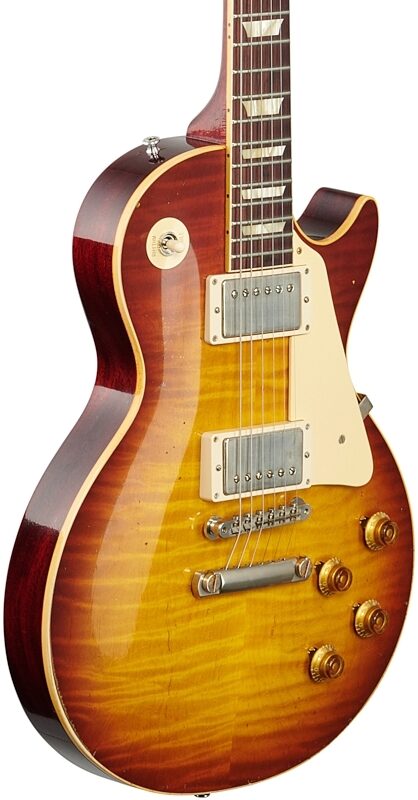 Gibson Custom 1959 Les Paul Standard Murphy Lab Light Aged Electric Guitar (with Case), Cherry Tobacco Burst, Serial Number 91442, Full Left Front