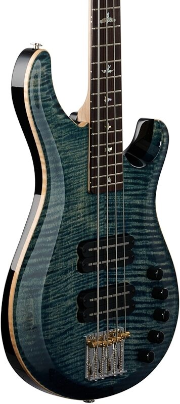 PRS Paul Reed Smith Grainger Electric Bass (with Case), Faded Whale Blue, Serial Number 0320971, Full Left Front