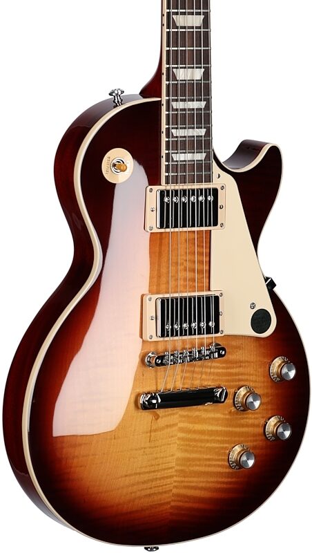 Gibson Exclusive '60s Les Paul Standard AAA Flame Top Electric Guitar (with Case), Bourbon Burst, Serial Number 230510006, Full Left Front