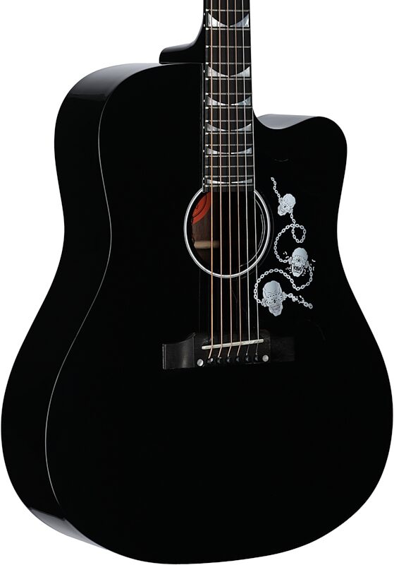 Gibson Limited Edition Dave Mustaine Songwriter Signed Acoustic-Electric Guitar, Ebony, Serial Number 20592090, Full Left Front