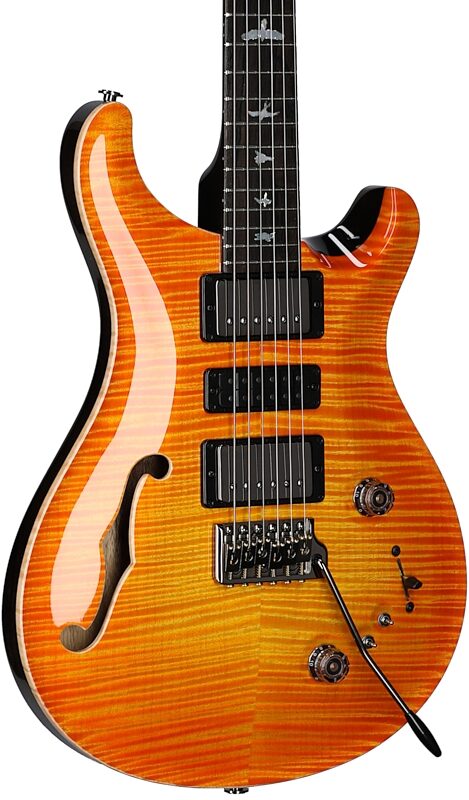 PRS Paul Reed Smith Private Stock Special Semi-Hollow Limited Edition Electric Guitar (with Case), Citrus Glow, Serial Number 0343786, Full Left Front