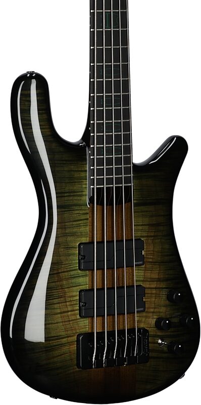 Spector USA NS-5 Neck Through Electric Bass, 5-String (with Case), Haunted Gloss, Serial Number 604, Full Left Front