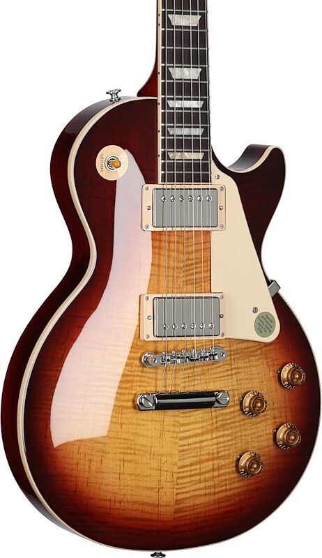 Gibson Les Paul Standard '50s AAA Top Electric Guitar (with Case), Bourbon Burst, Serial Number 214520168, Full Left Front