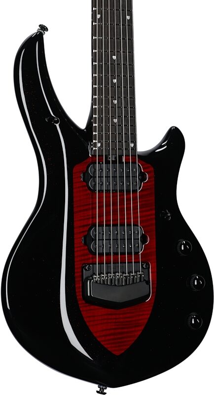 Ernie Ball Music Man John Petrucci Majesty 7-String Electric Guitar (with Case), Sanguine, Serial Number M016094, Full Left Front