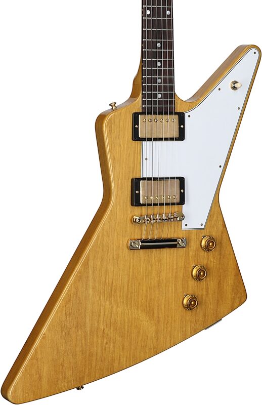 Gibson Custom 1958 Korina Explorer Electric Guitar (with Case), White Pickguard, Serial Number 82827, Full Left Front