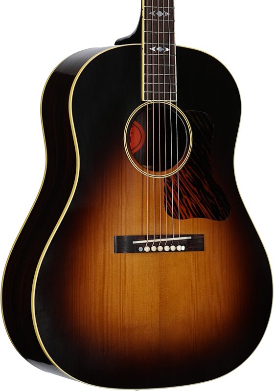 Gibson Historic 1936 Advanced Jumbo Acoustic Guitar (with Case), Vintage Sunburst, Serial Number 21982031, Full Left Front