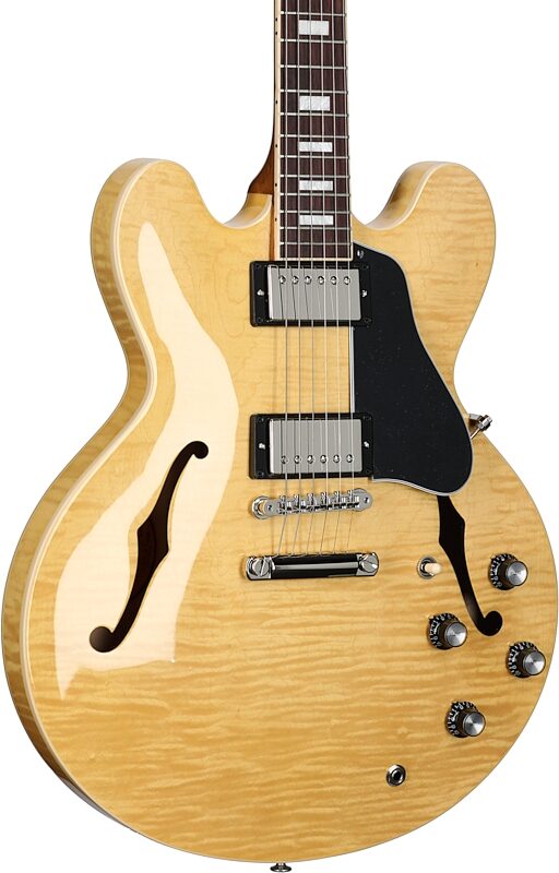 Gibson ES-335 Figured Electric Guitar (with Case), Antique Natural, 18-Pay-Eligible, Serial Number 222320291, Full Left Front