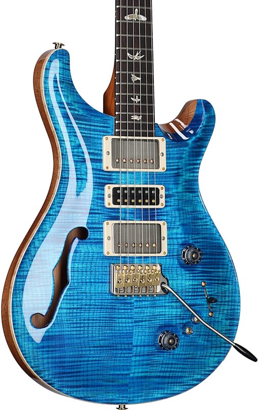 PRS Paul Reed Smith Special Semi-Hollow LTD 10-Top Electric Guitar (with Case), Aquamarine, Serial Number 0348600, Full Left Front