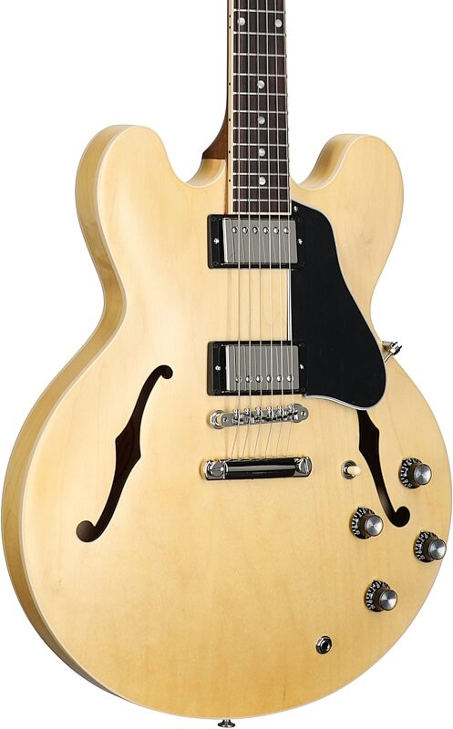 Gibson ES-335 Dot Satin Electric Guitar (with Case), Vintage Natural, Serial Number 229920396, Full Left Front