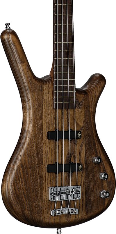 Warwick GPS Corvette Standard Electric Bass (with Gig Bag), Antique Tobacco, Serial Number GPS A 010897-23, Full Left Front