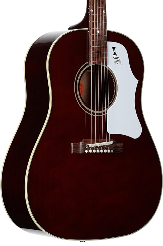 Gibson '60s J-45 Original Acoustic Guitar (with Case), Wine Red, Serial Number 23612007, Full Left Front
