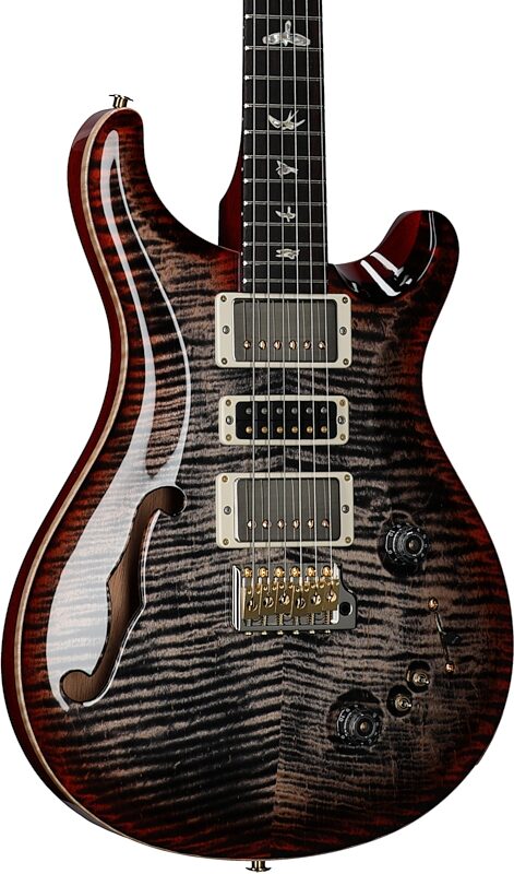 PRS Paul Reed Smith Special Semi-Hollow LTD 10-Top Electric Guitar (with Case), Charcoal Cherry Burst, Serial Number 0354904, Full Left Front