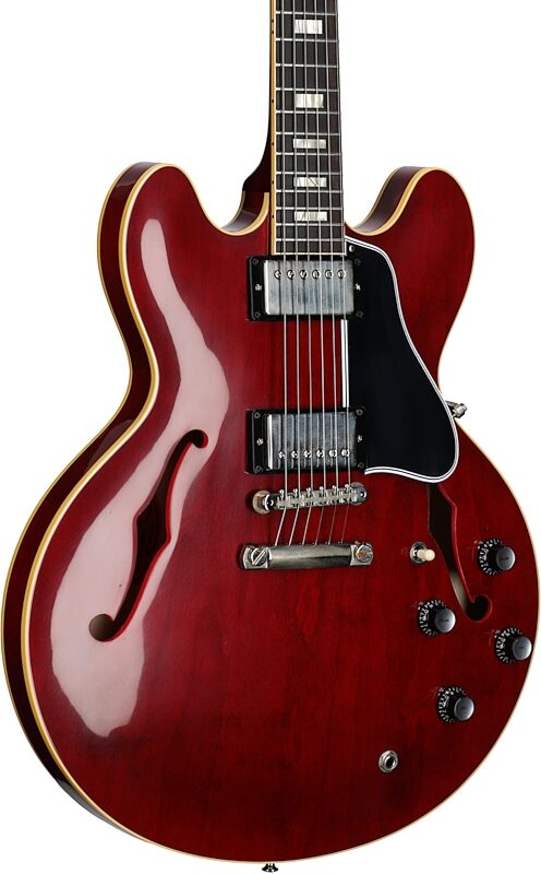 Gibson Custom '64 ES-335 Reissue VOS Electric Guitar (with Case), 60s Cherry, Serial Number 130516, Full Left Front