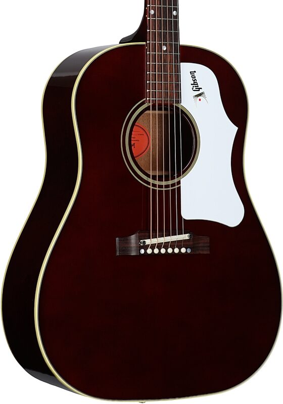 Gibson '60s J-45 Original Acoustic Guitar (with Case), Wine Red, Serial Number 20813099, Full Left Front