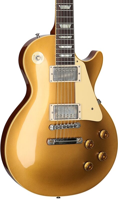 Gibson Custom 57 Les Paul Standard Goldtop VOS Electric Guitar (with Case), Gold Top, Serial Number 73773, Full Left Front