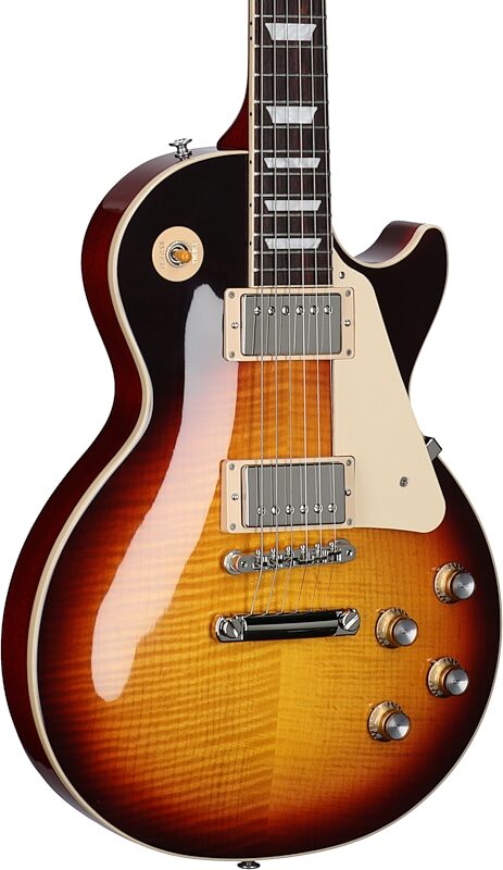 Gibson Exclusive '60s Les Paul Standard AAA Flame Top Electric Guitar (with Case), Bourbon Burst, Serial Number 210930373, Full Left Front