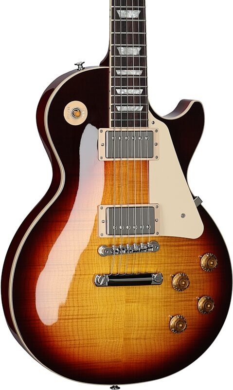 Gibson Les Paul Standard '50s AAA Top Electric Guitar (with Case), Bourbon Burst, Serial Number 212530296, Full Left Front
