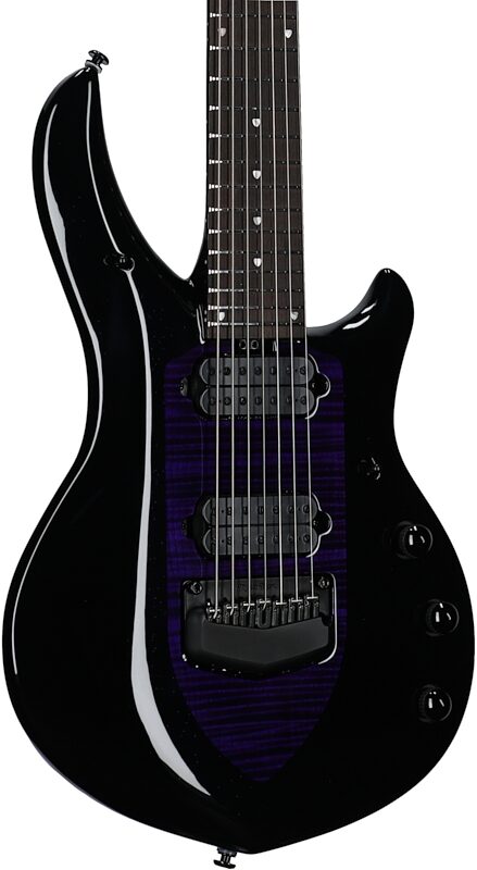 Ernie Ball Music Man John Petrucci Majesty 7-String Electric Guitar (with Case), Wisteria, Serial Number M017608, Full Left Front